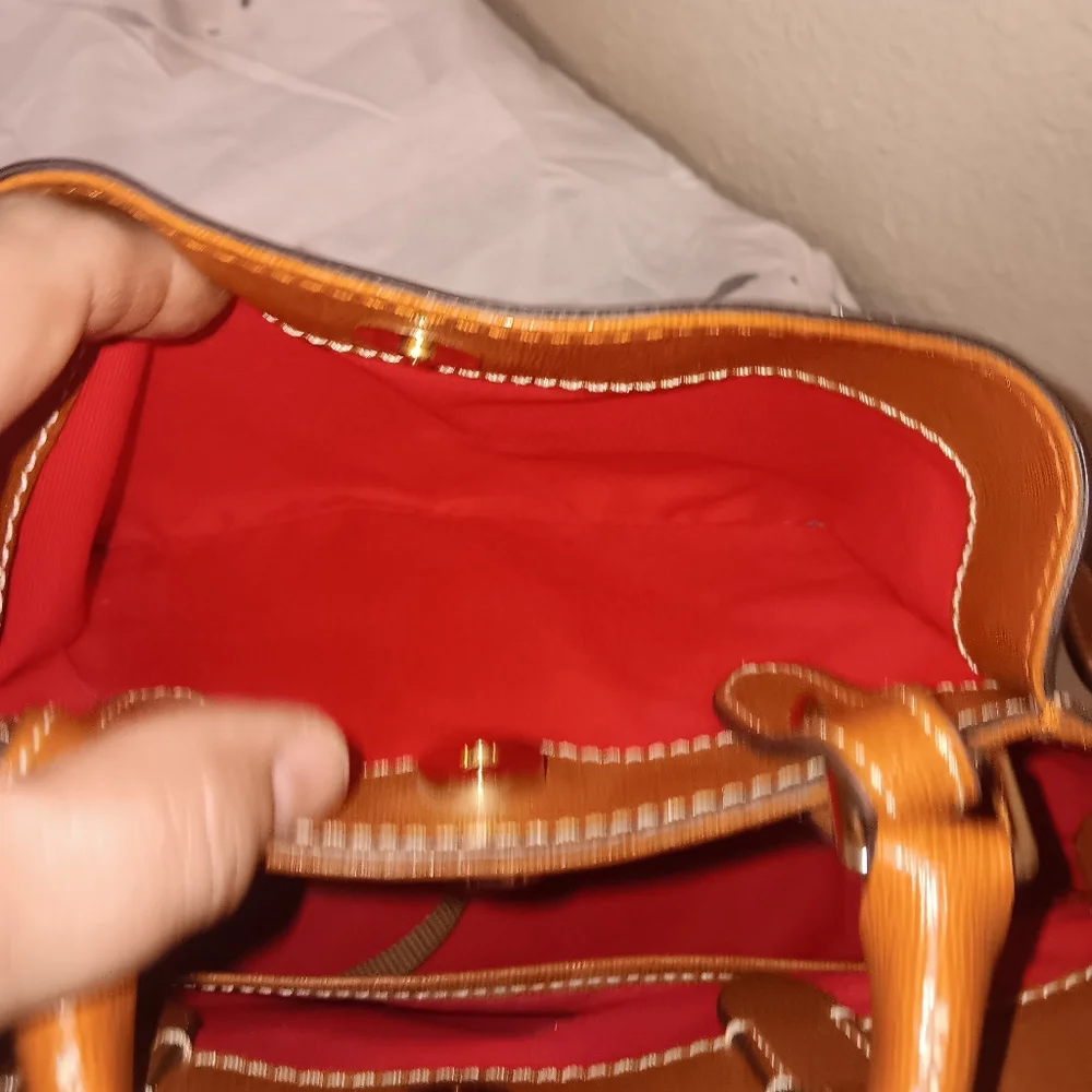 Dooney & Bourke Brown Leather Mini BARLOW - Picture 7 of 9